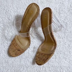 Olivia Ferguson Clear Heels